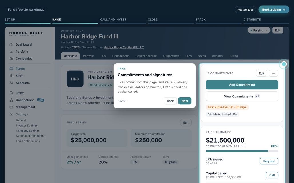 Venture360 platform walkthrough preview